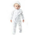 thumbnail image 6 of Footed Pajamas - Family Matching Frosted White Hoodie One Pieces for Boys, Girls, Men, Women and Pets - Infant - Small (Fits 0 - 3mos.), 6 of 6