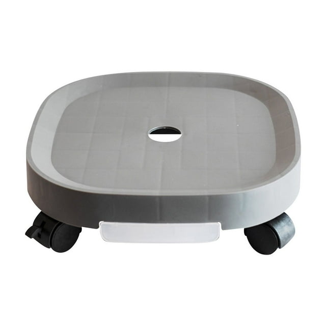RKSTN Plateau de Pot de Fleurs mobile Roue Universelle Base en Plastique Ronde Plateau de Pot de Fleurs mobile en Résine Épaissie Roue Universelle avec Sangle de Frein Boîte à Eau Tiroir Plateau avec Support de Fleurs