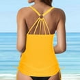 Liushuuu Swimsuits for Women Long Torso Women Lace Up Swimwear Tops Underwire Full Coverage