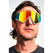 The Crushed Ice - Shinesty Clear Polarized Mirrored Macho Sunglasses