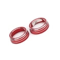 thumbnail image 2 of AC Switch Knob Trims, Aluminium Alloy Red Gloss Climate Controller Knob Cover  For Car, 2 of 8