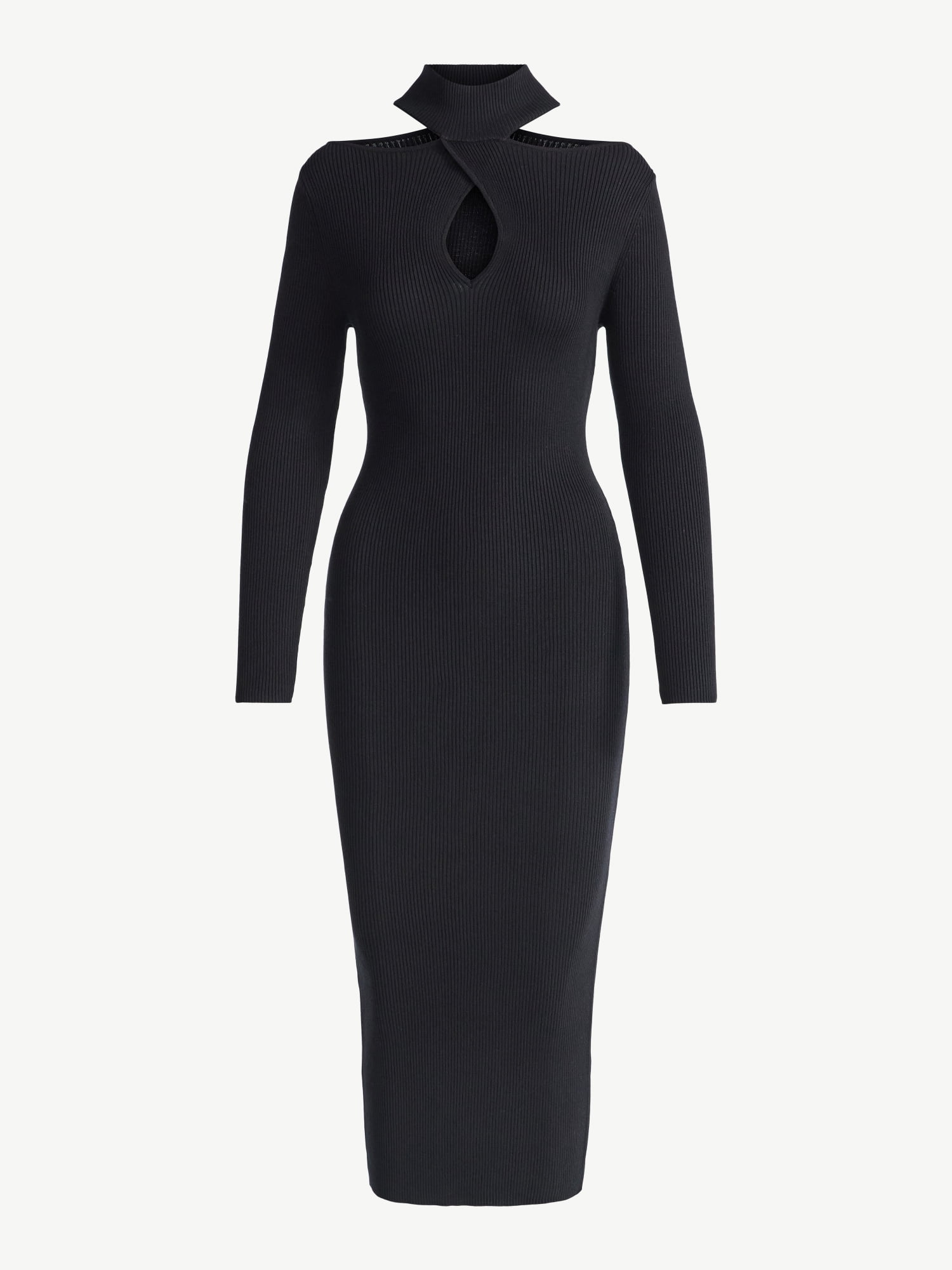 Sofia by Sofia Vergara Women's and Women's Plus Size Twist Front Sweater Dress, Mid Calf Length, Sizes XS-4X