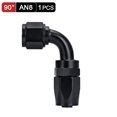 thumbnail image 1 of 1pcs Black AN6 8 10 Straight 45 90 Degree Oil Fuel Swivel Hose Oil Hose End Adapter Kit~2237, 1 of 1