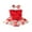 Red, variant on BemeyourBBs Newborn Baby Girls Summer Clothes Cute Infant Baby Girls Romper Dress Rib Knit Flower Print Lace Sleeveless Front Bowknot Princess Dress Headband