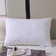 thumbnail image 5 of Núcleo de almohada de grado hotelero | Almohada de Cama de Soporte Suave | Tela ecológica | Relleno de felpa | Adecuado para personas que duermen boca abajo | Blanco Gris Azul | 48x74cm | 600g, 5 of 6