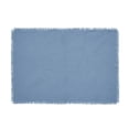 thumbnail image 3 of VHC Brands Burlap Blue Farmhouse 13"x19" Placemat Set of 6 Cotton Solid Color Rectangle Kitchen Table Decor, 3 of 5