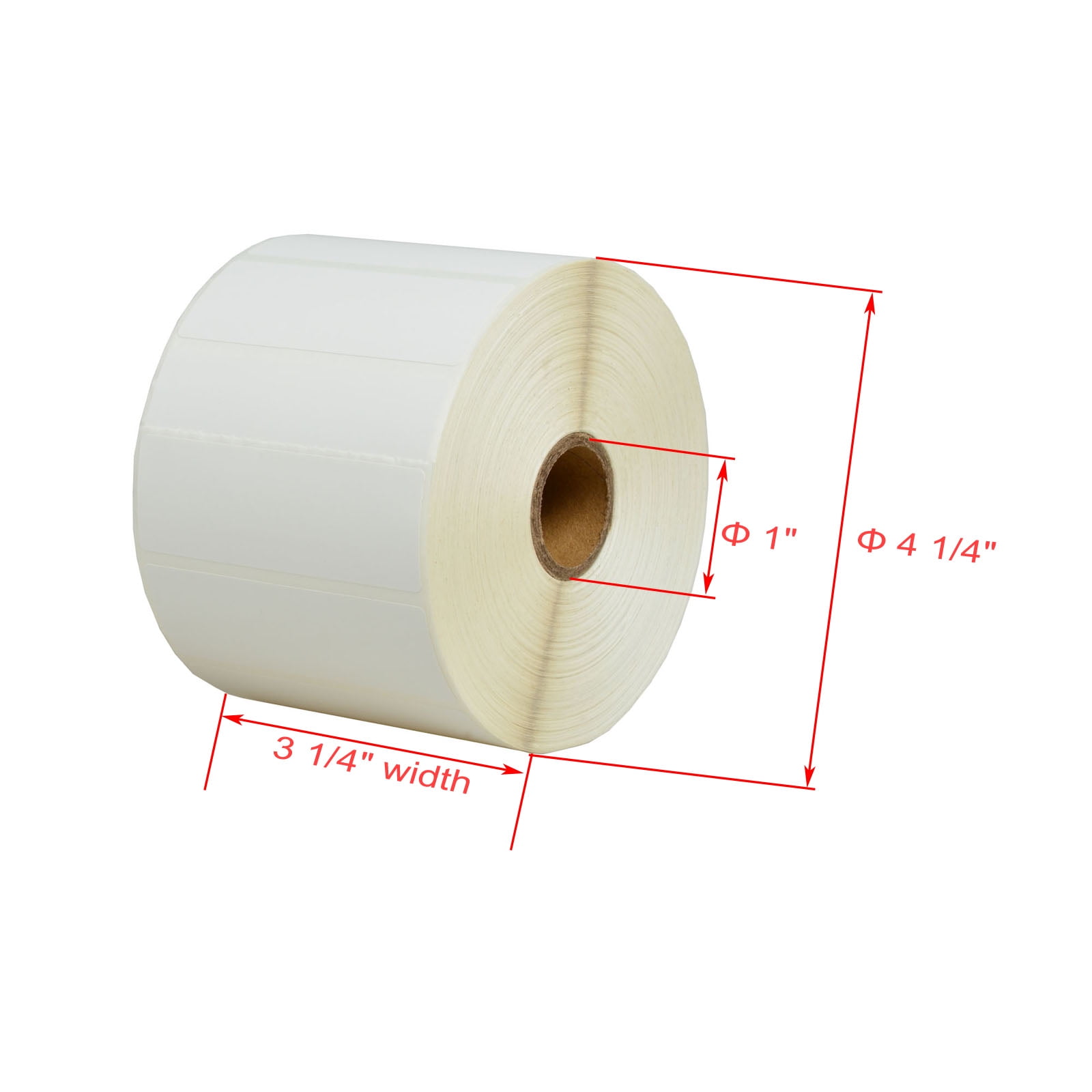 GREENCYCLE 6 Roll (2000 Labels/Roll) Compatible Direct Thermal Paper Label 3x1 inch 1'' Core Blank Shipping Address Barcode Multi-function Labels For Zebra LP-2742 LP-2844 LP-3742 Label Printer