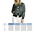 thumbnail image 5 of Chaquetas de abrigos de color sólido para mujer de otoño de moda europea (verde militar) (XL) Ndcxsfigh Para estrenar, 5 of 5