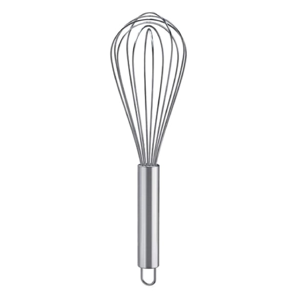 BUCNUO Whisk, Stainless Steel Wisk 10" Kitchen Whisk Wisking Tool Kitchen Wisk Wire Whisks for Cooking, Whisking, Blending, Beating, Stirring