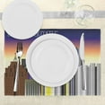 thumbnail image 3 of Ambesonne Detroit Place Mats Set of 4, Retro Style Metropolis, Standard Size, Multicolor, 3 of 6