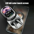 thumbnail image 5 of Bluetooth Headphones Qwtwty Intelligent Control Round Screen ANC Active Noise Reduction LED Full-color Screen Music Game Movie Mode Switching Bluetooth 5.4 Bluetooth Earbuds Headphones, 5 of 6
