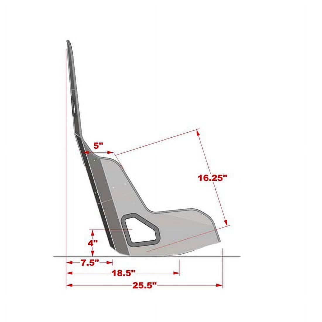 Kirkey Racing Fabrication SEAT - ALUMINUM 17 PRO STREET DRAG 55170