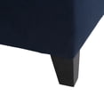 thumbnail image 6 of GDF Studio Rupert Upholstered Storage Ottoman Bench, Dark Blue Velvet, Matte Black, 6 of 13