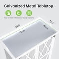 thumbnail image 3 of Studyset Outdoor Potting Bench - Wooden Storage Cabinets with Metal Tabletop Planting Work Benches with Adjustable Shelf Double Doors Garden Work Bench for Backyard Patio Lawn, 3 of 7
