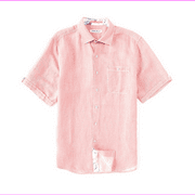 $115.00 TOMMY BAHAMA Line In The Sand Linen Short-Sleeve Woven Shirt SIZE M