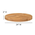 thumbnail image 5 of Flash Furniture Mayfair 24" Round Butcher Block Style Table Top, 5 of 11