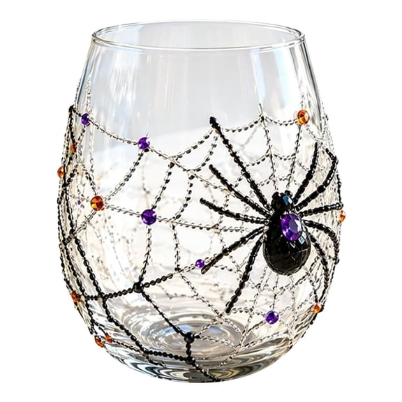 Halloween Glass Mug 14.5 Oz Cute Coffee Cup Shaped Mug, Halloween Drinking Glass for Coffee Tea Juice, Novelty Drinkware for Kids Adult
