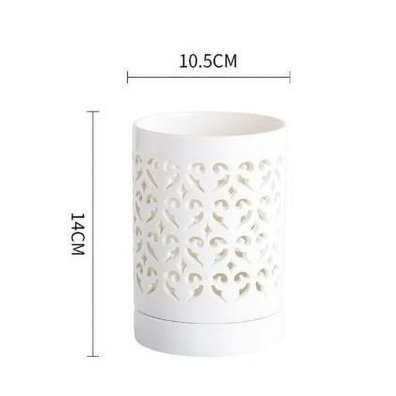QIDITONG Ceramic Orchid Pot Indoor Flower Pot Hollow Orchid Planter Cylinder Planter Decorative Plants Pot Small Flower Pot With Holes