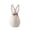 B, variant on Mini Ceramic Easter Bunny Figurine with Floral Details, Porcelain Rabbit Decor for Tabletop, Shelf, or Mantel, Spring Farmhouse Home or Office Decorative Centerpiece -1 Pcs (G)