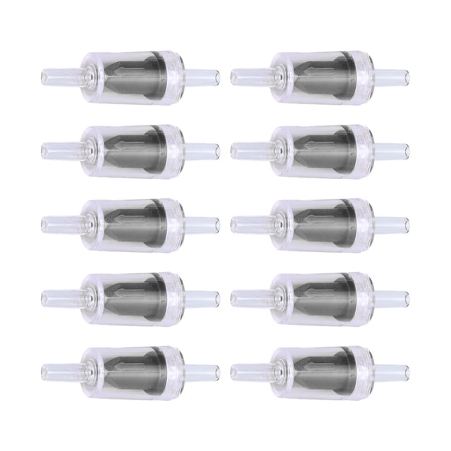 10 Pcs Check Valve Air Pump Aquarium 1 Way Water Stop Check Valve 4mm With PP Material For Fish Pet Supplies Practical