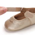 thumbnail image 7 of Krdevn Toddler Girls' Scallop Mary Jane Shoes, Adjustable Hook and Loop Strap Round Toe Lightweight Soft Sole Non- Casual Crib Shoes for Spring,Sizes 6-12 Months, 7 of 7
