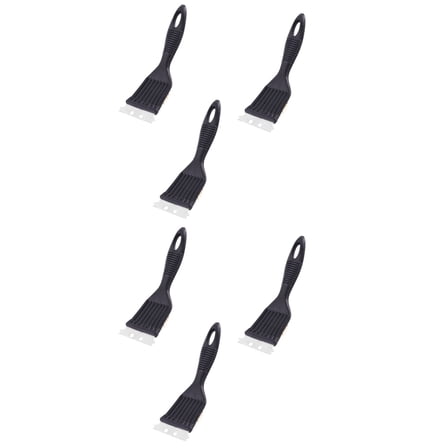 OUNONA 6 Pcs BBQ Grill Brush with Scraper Cleaner Brush Outdoor BBQ Accessories Tools