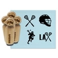 thumbnail image 1 of Lacrosse LAX Crossed Sticks Helmet Player Rubber Stamp Set for Scrapbooking Crafting Stamping - Small 3/4 Inch, 1 of 7