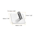 thumbnail image 2 of Uxcell Self Adhesive Hooks, 304 Stainless Steel Sticky Hooks Wall Hanger, Silver Tone 2 Pack, 2 of 6