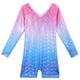 thumbnail image 1 of Maillots de gimnasia BAOHULU para niñas pequeñas, rosa y azul, de 3 a 11 años, 1 of 7
