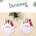 thumbnail image 3 of Billuyoard Bolsa de cubierta de cubiertos de Navidad, soporte de cuchara reutilizable para exteriores, bolsas de vajilla no tejidas, organizador de Kits de decoración para fiestas Billuyoard HA070139-00B, 3 of 6