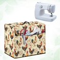 thumbnail image 4 of HELLHERO Rooster Sewing Machine Carring Cover for Extra Accessories Dustproof Washable Fabric Lightweight Protective Cover, 4 of 8