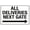 Warning Sign 3, variant on All Deliveries Next Gate Right Arrow Sign 12 x 8 Inches - Aluminum Tin Warning Sign, Indoor Outdoor Home, Garden, Delivery Entry