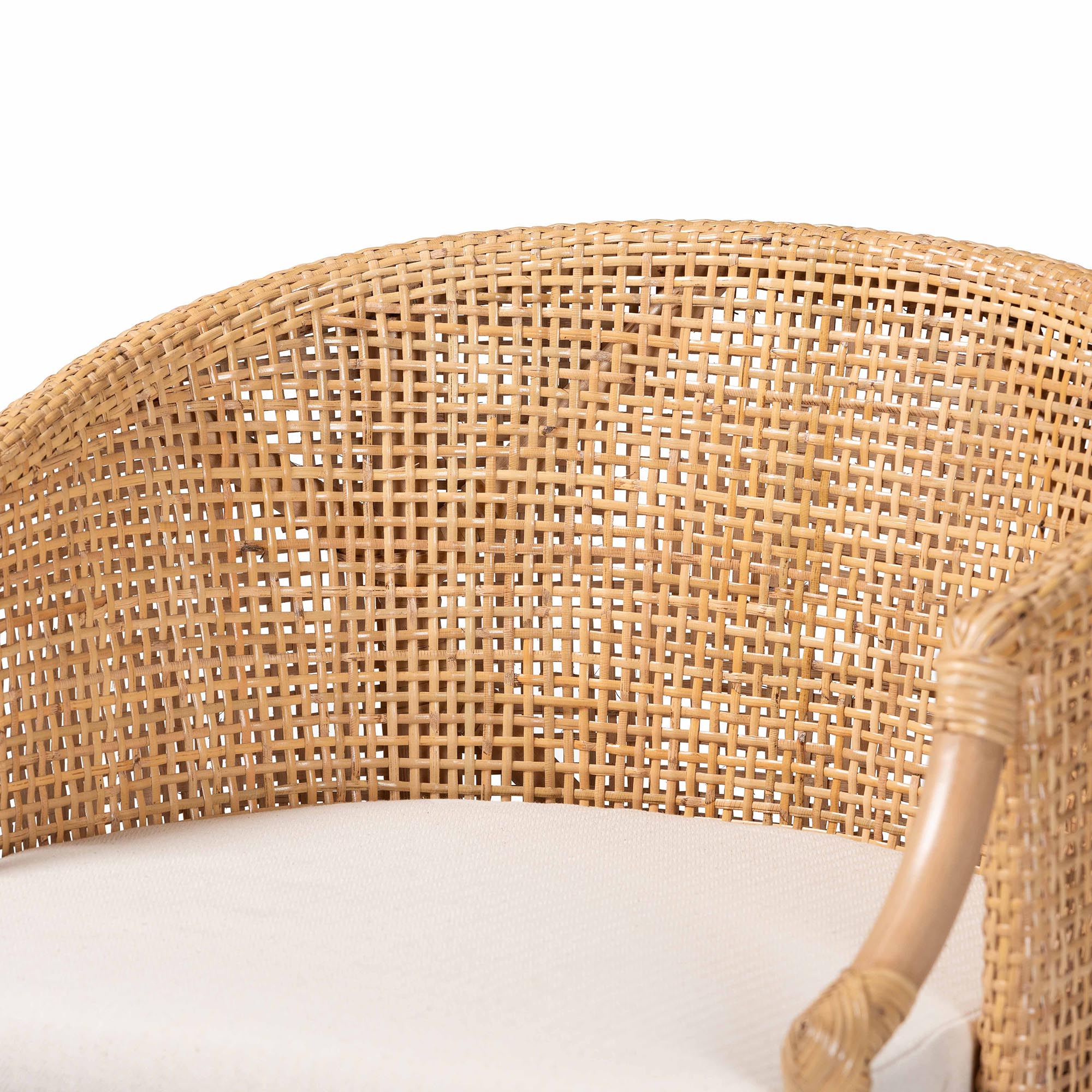 bali & pari Lumajang Boho Bar Stool, Light Honey