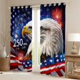 thumbnail image 2 of Manfei Usa Flag Eagle Blackout Curtains,250 Years Anniversary Fireworks Curtains Pack of 2 (42x84 Each), 2 of 7
