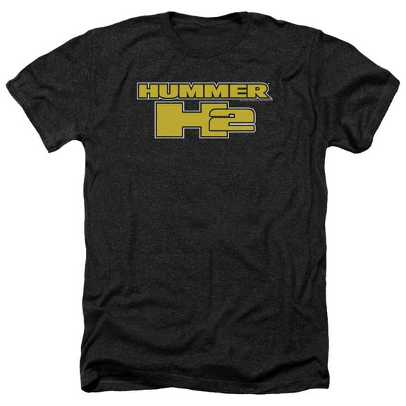 Hummer - H2 Block Logo - Heather Short Sleeve Shirt - Small