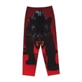 thumbnail image 6 of Uemuo Black Panther Red Background Pattern Women's Wide Leg Palazzo Lounge Pants with Pockets Light Weight Loose Comfy Casual Pajama Pants-X-Large, 6 of 9