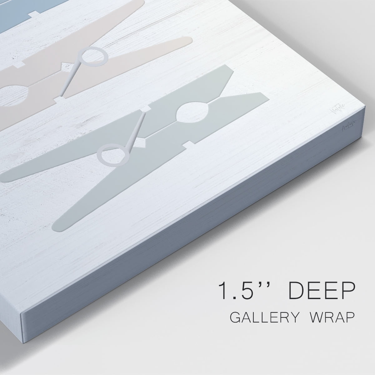 Laundry Pins Premium Gallery Wrapped Canvas - Ready to Hang