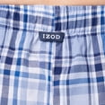 thumbnail image 4 of Pantalón de pijama IZOD de corte relajado con estampado de popelina a cuadros azul marino/azul, 4 of 5