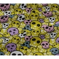 thumbnail image 5 of oneOone Viscose Jersey Yellow Fabric Skull Sewing Fabric By The Yard Printed Diy Clothing Sewing Supplies 60 Inch Wide, 5 of 5