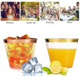 thumbnail image 2 of Golden Plastic Cups 9 Oz Disposable Cup Transparent Plastic Cup, 2 of 5