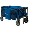 thumbnail image 3 of Ozark Trail Quad Fold Camping Wagon with Telescoping Handle, Blue, Polyester, 3 of 7