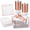 Square Clear Rose Gold-50 Guests, variant on Pumpkin 25 Guests Thanksgiving Disposable Plastic Dinnerware Party Set