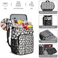 thumbnail image 5 of Gothic Floral Insulated Cooler Backpack - 20L High-Capacity Leakproof Soft Cooler Bag with Skull & Roses Print for Camping, Beach, Picnic, 5 of 6