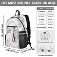 thumbnail image 3 of JIALIOU 14" Laptop Backpack Waterproof Airline Approved Stylish Casual Daypack for Travel Business College Work, Lovely Girl Holding Dog, 3 of 8