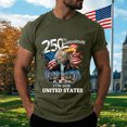 thumbnail image 2 of Leey-World America 250 Mens Shirt 250 Years of Freedom 1776 2026 July 4th 250th Birthday T-Shirt(AG,L), 2 of 8