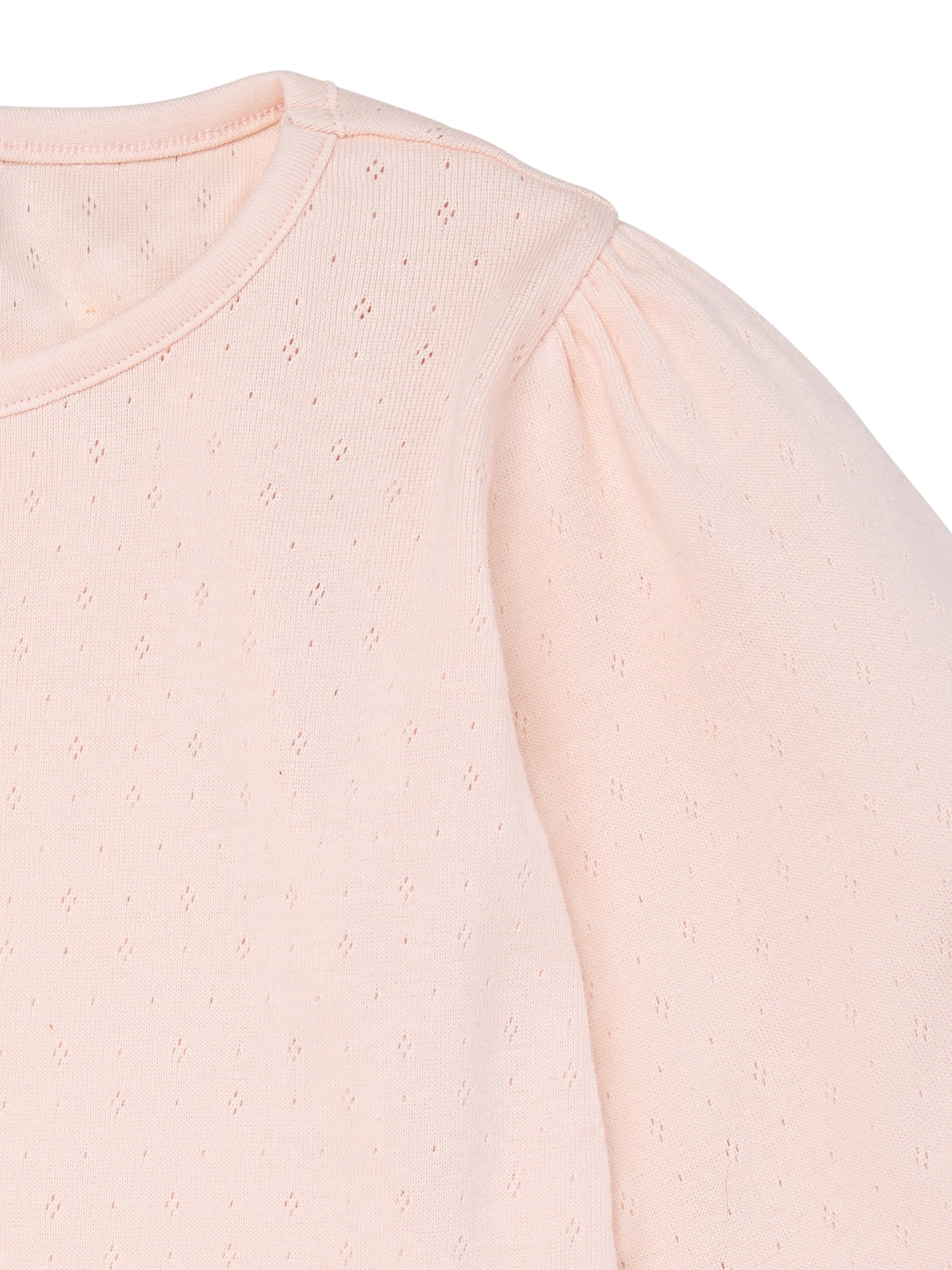 Modern Moments by Gerber Toddler Girl Balloon Sleeves Hem Top, Sizes 12 Months - 5T