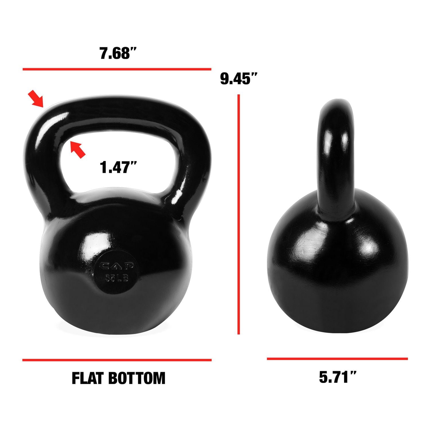 CAP Barbell en fonte Kettlebell, 10 - 50 livres