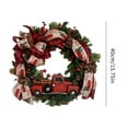 thumbnail image 6 of Super Holiday Artificial Christmas Wreath, Front Door Wreaths Decorations for Home, Party, Holiday, Thanksgiving, Xmas Decor - Green/Red, 6 of 6
