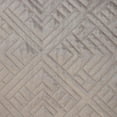 thumbnail image 3 of Parkland Collection Eris 20x20" Quilted Fabric Throw Pillow in Taupe Brown, 3 of 6
