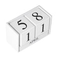 thumbnail image 1 of Wooden Calendar, Retro Fashion Style Wooden Perpetual Calendar Wide Application  For Office For Home, 1 of 8